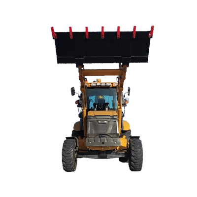 Backhoe Loader with Four-wheel Steering